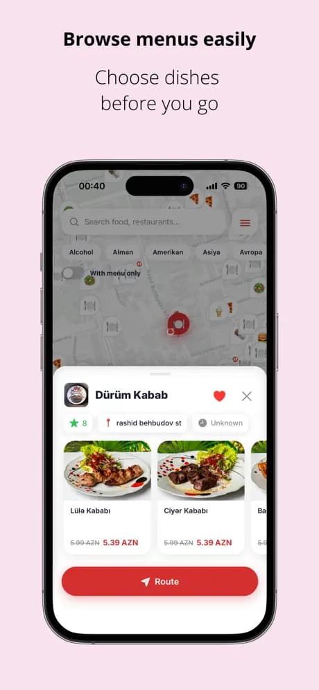 DadMap — Browse menus easily